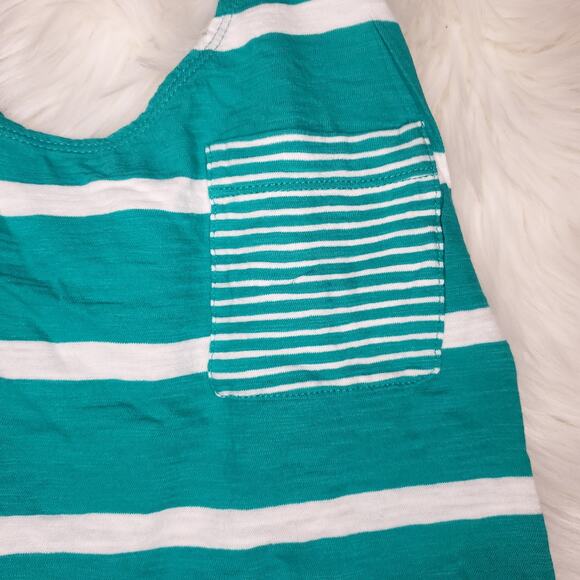 Roxy Silver Strand Racer Back Tank Top Aqua Blue - Picture 4 of 6
